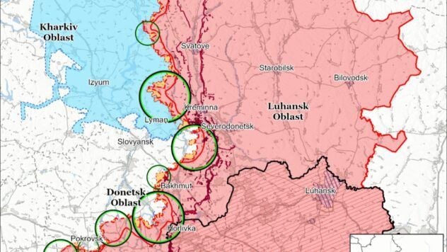 Mappa delle azioni militari in Ucraina del 9 giugno 2025