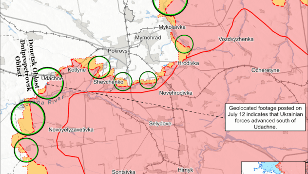 mappa delle azioni di battaglia 13 lipnya