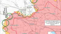mappa delle azioni di battaglia 13 lipnya