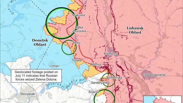 Mappa delle azioni di combattimento del 12 luglio 2025